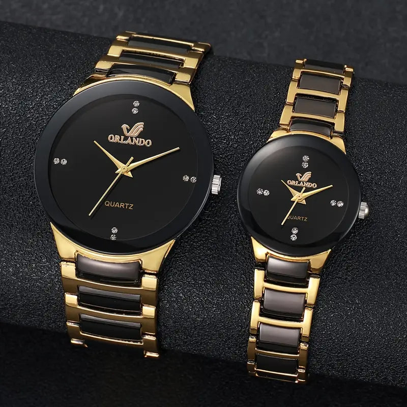 2pcs Couple Watch Set